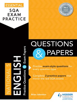 cover image of Essential SQA Exam Practice: National 5 English Questions and Papers
